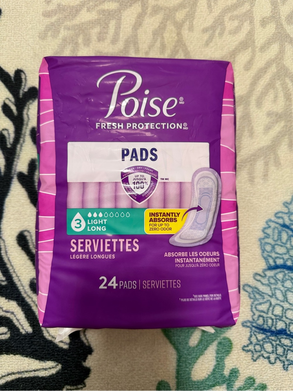 🆕 Poise Fresh Protection Light Long Pads 24ct